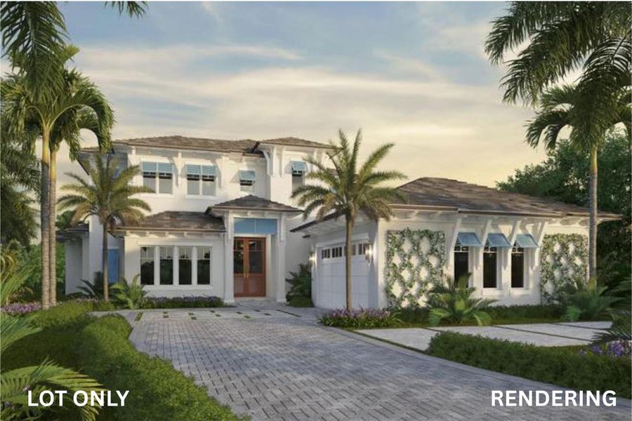Front exterior of a new home in , Jupiter, FL, highlighting curb appeal (Image 1).