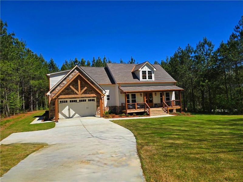 Front exterior of a new home in , Temple, GA, highlighting curb appeal (Image 28).