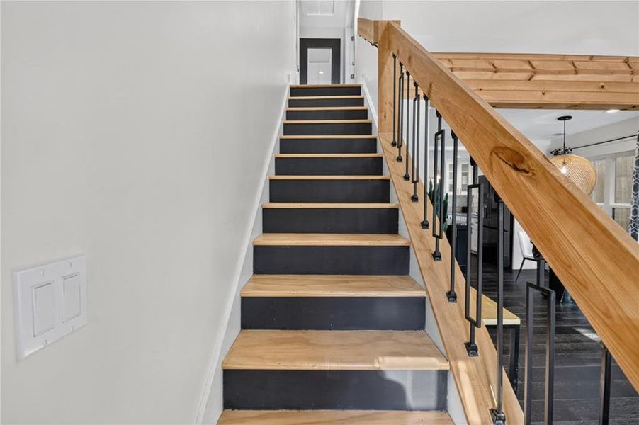 Close-up of interior finishes inside a home in , Atlanta (Image 23).
