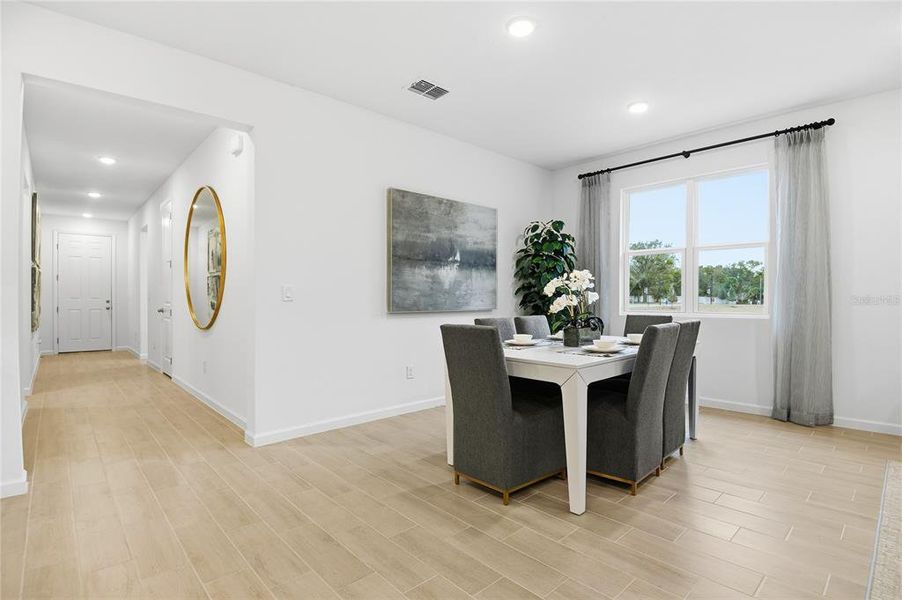 Furnished interior view inside a new home in Seasons at Scenic Terrace, Lake Hamilton (Image 10).