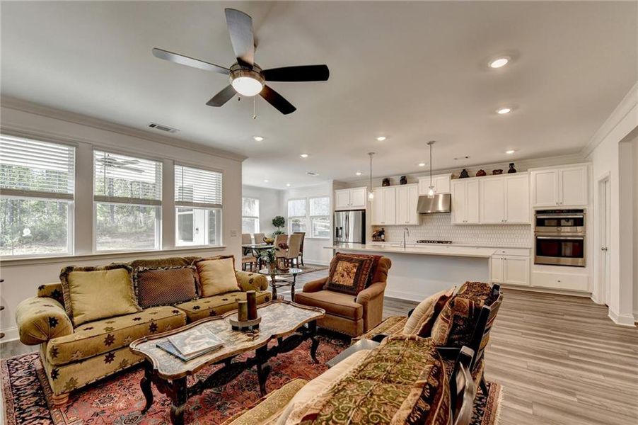 Furnished interior view inside a new home in Bailey Fence, Dacula (Image 9).