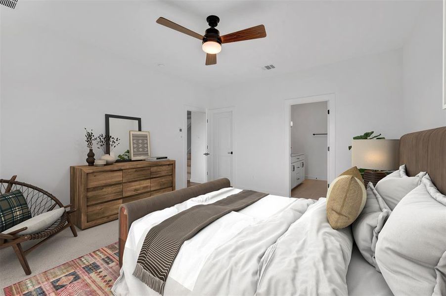 Furnished interior view inside a new home in Aspire at Reunion, Newark (Image 15). Furnished interior view inside a new home in Aspire at Reunion, Newark (Image 15).