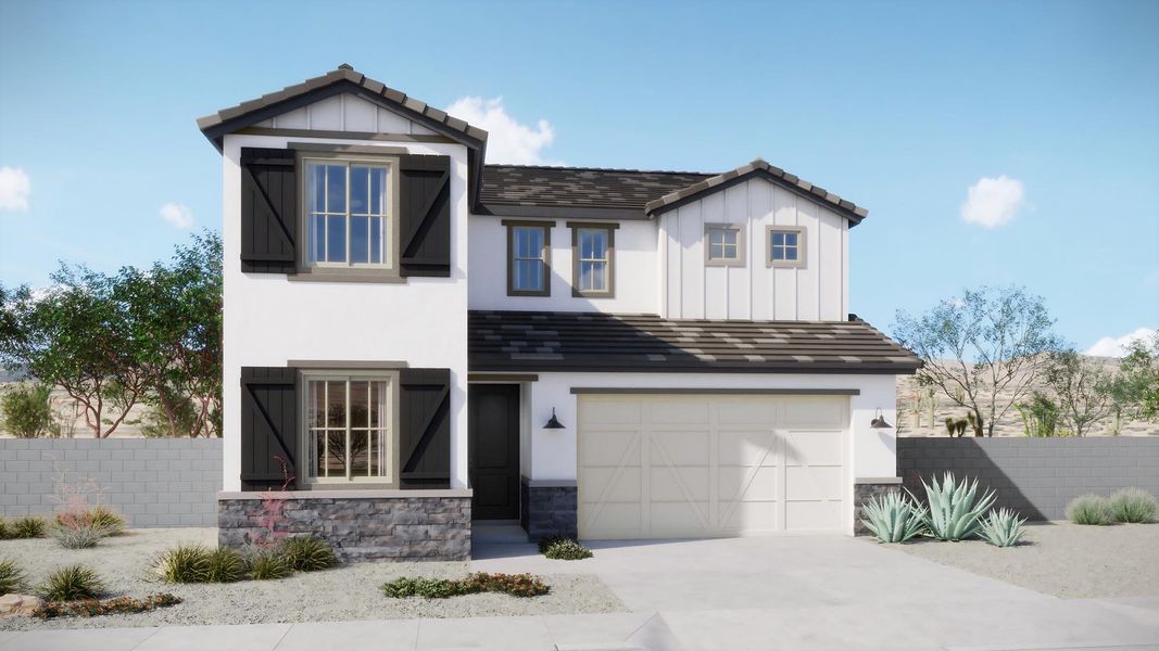 Representative exterior photo of a completed home built from the Libra by Risewell Homes in Rialta, Mesa, AZ (Image 5).