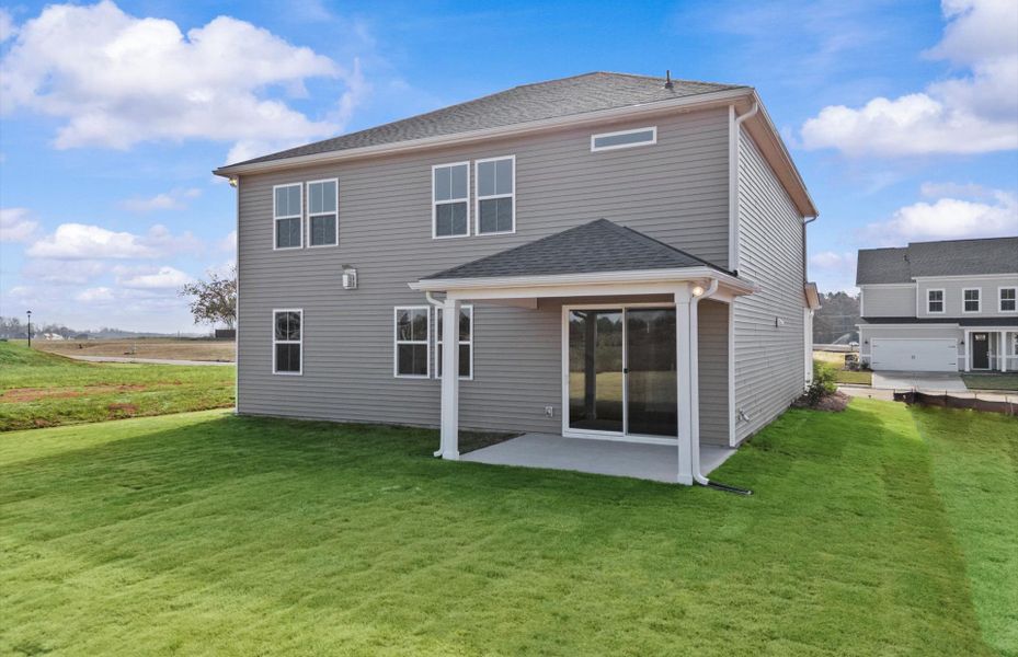 Exterior details and patio area of a home in Fox Hollow, Spartanburg (Image 19). Exterior details and patio area of a home in Fox Hollow, Spartanburg (Image 19).