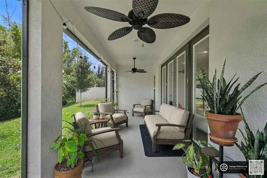 Exterior details and patio area of a home in , Deltona (Image 25).