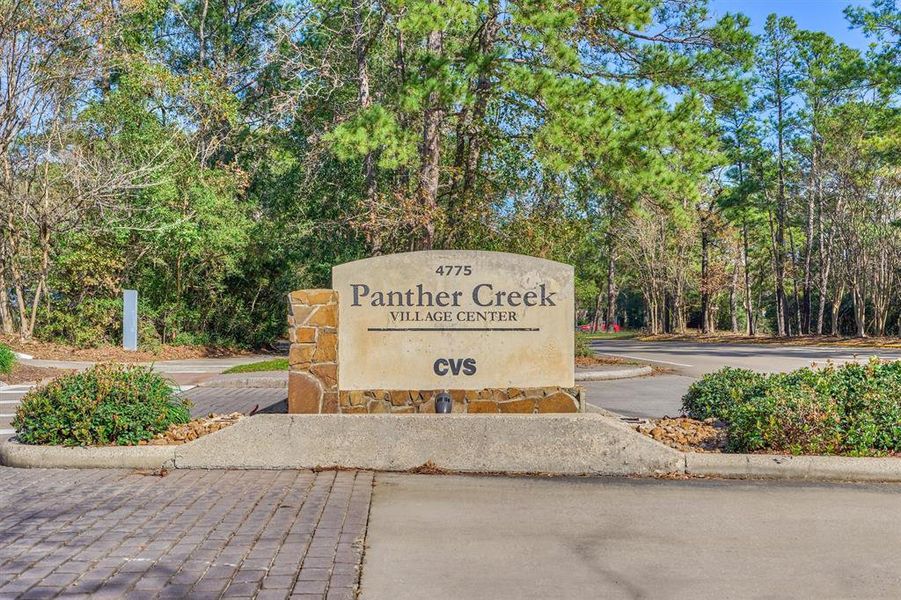 The Panther Creek Village Shopping Center offers an abundance of dining and shopping options!