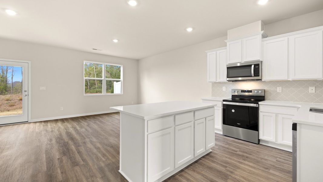 Furnished interior view inside a new home in The Gables at Agricultural Village, Perry (Image 4).
