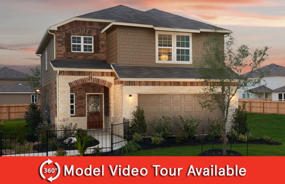 Lincoln model home showing Home Exterior R