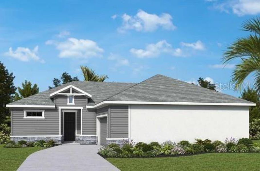 Front exterior of a new home in , Apollo Beach, FL, highlighting curb appeal (Image 1). Front exterior of a new home in , Apollo Beach, FL, highlighting curb appeal (Image 1).