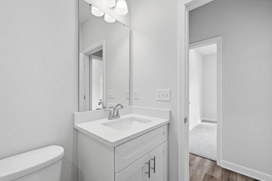 Furnished interior view inside a new home in Southern Charm, Crestview (Image 16).