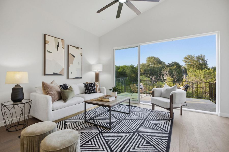 Furnished interior view inside a new home in , Austin (Image 13).
