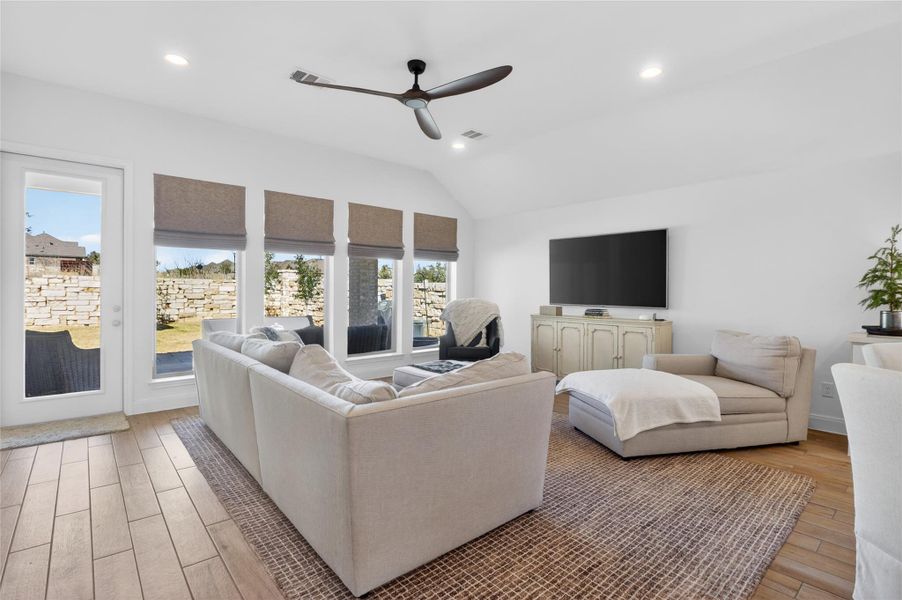 Furnished interior view inside a new home in Wolf Ranch, Georgetown (Image 13).