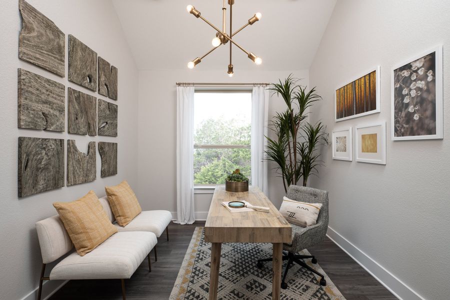Representative furnished interior of a home built from the Savannah by Tri Pointe Homes in View at the Reserve, Mansfield (Image 5).