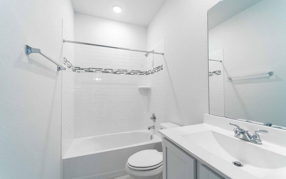 Furnished interior view inside a new home in Pecan Estates, Crosby (Image 2).