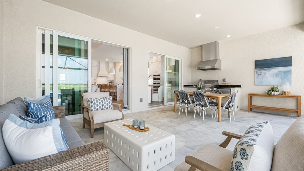 Representative furnished interior of a home built from the Lazio II by Taylor Morrison in Skye Ranch Community Group Page, Sarasota (Image 18).