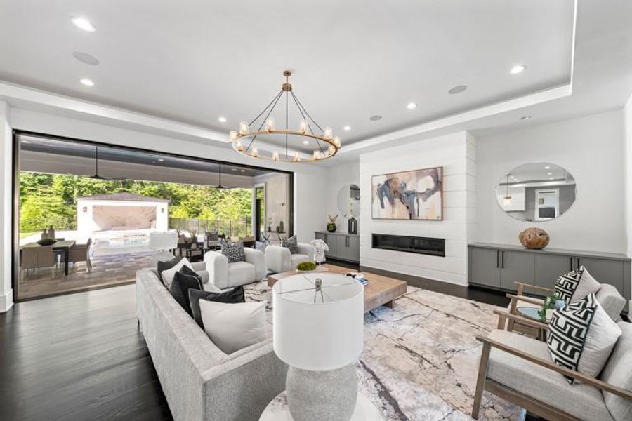 Furnished interior view inside a new home in , Sandy Springs (Image 37).