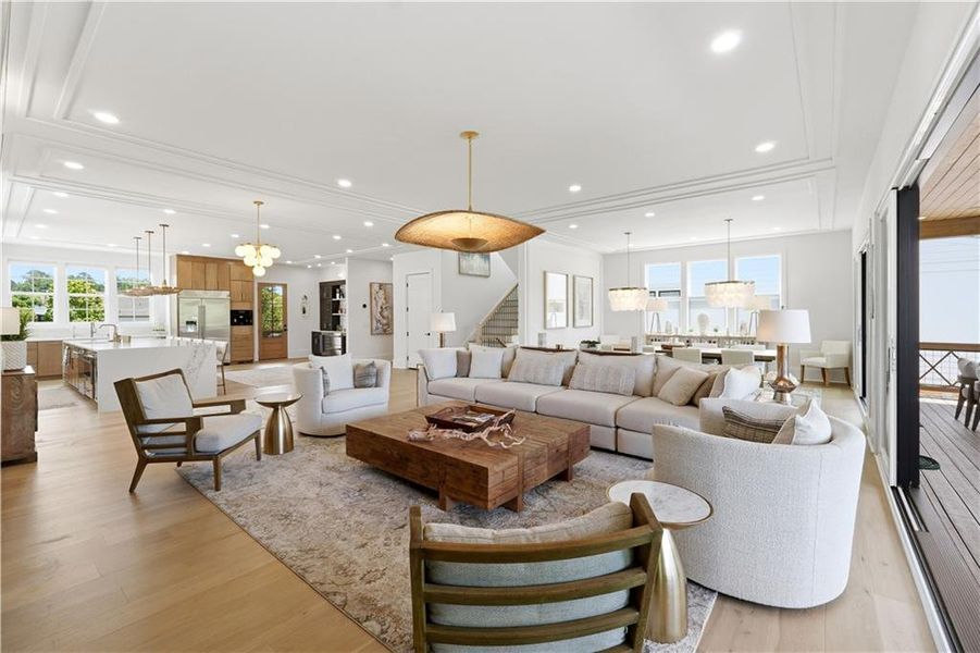 Furnished interior view inside a new home in Echo at Crabapple, Milton (Image 14).