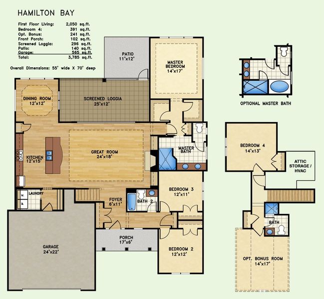 Hamilton Bay, Floor Plan