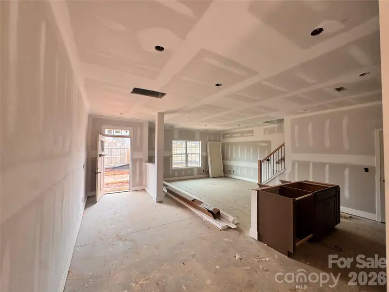 Open floor plan kitchen, dining, and living room Open floor plan kitchen, dining, and living room