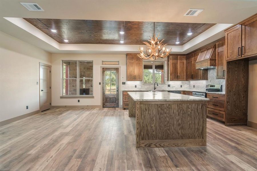 Furnished interior view inside a new home in , Loving (Image 8).