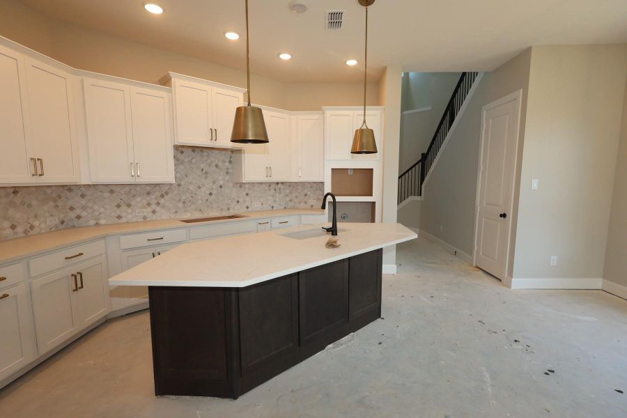 Furnished interior view inside a new home in Prairieland Village - Grove Collection, Cypress (Image 3).