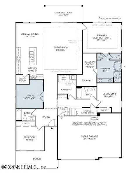2D floor plan layout of this home in , St. Johns, FL (Image 3).