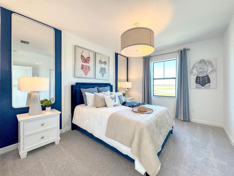 Furnished interior view inside a new home in Glynlea Country Club: The Augusta Collection, Port St. Lucie (Image 9).