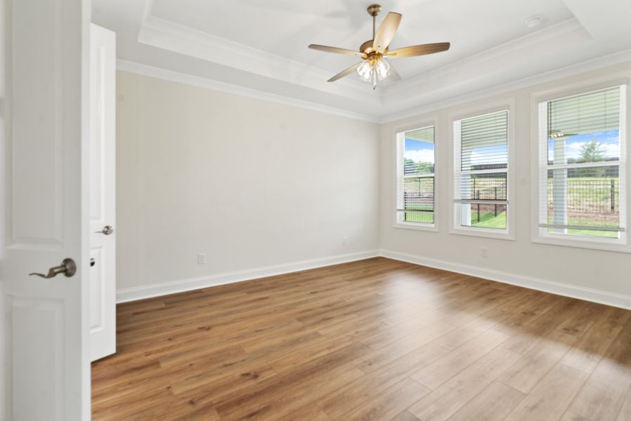 Representative unfurnished interior of a home built from the The Lawrence by The Providence Group in Promenade at Sawnee Village, Cumming (Image 14). Representative unfurnished interior of a home built from the The Lawrence by The Providence Group in Promenade at Sawnee Village, Cumming (Image 14).