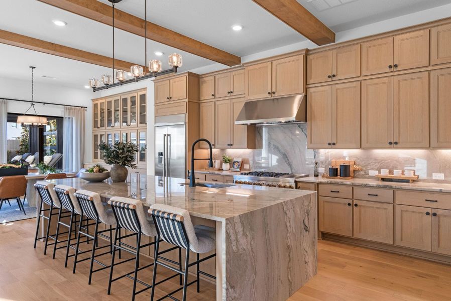 Furnished interior view inside a new home in Pomona, Manvel (Image 6).