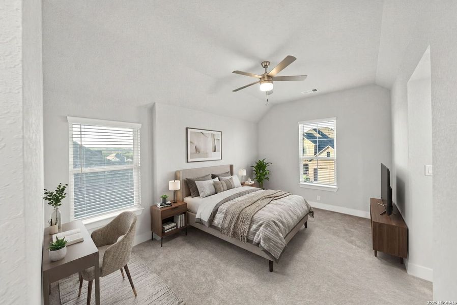 Furnished interior view inside a new home in Ventana, Bulverde (Image 46).