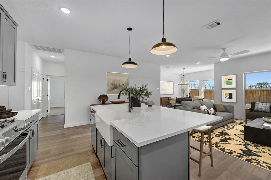 Furnished interior view inside a new home in Rolling Ridge, Van Alstyne (Image 13).