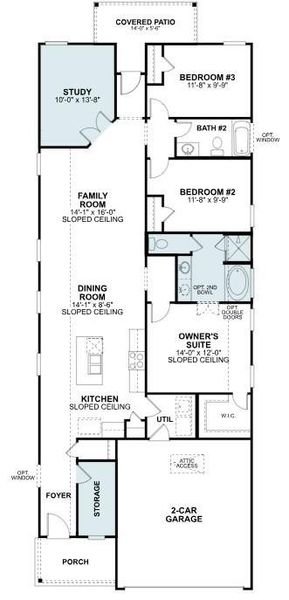 2D floor plan layout of this home in Marvida, Cypress, TX (Image 4).