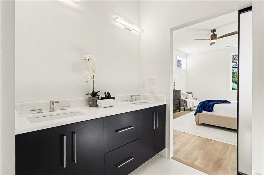 Furnished interior view inside a new home in , Atlanta (Image 20). Furnished interior view inside a new home in , Atlanta (Image 20).