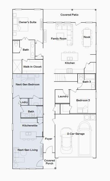 2D floor plan layout of this home in Scotts Bend, Baytown, TX (Image 3).