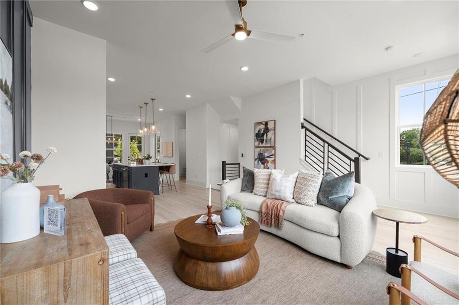 Furnished interior view inside a new home in The Gathering – Alpharetta, Alpharetta (Image 28).