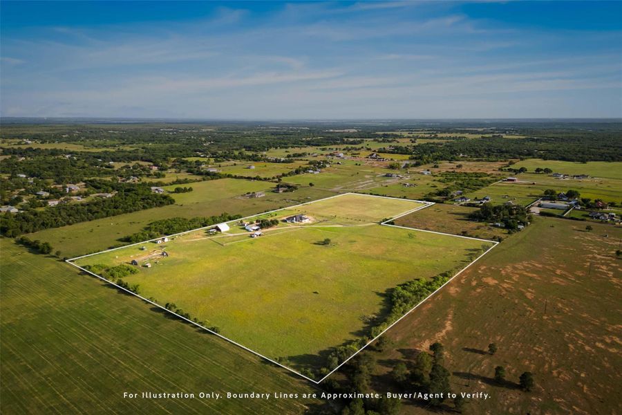 View of rural area featuring property boundaries highlighted View of rural area featuring property boundaries highlighted