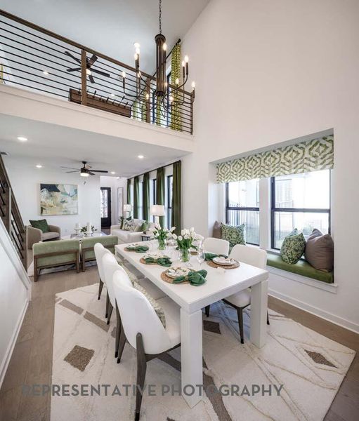 Furnished interior view inside a new home in Santa Rita Ranch, Liberty Hill (Image 10).