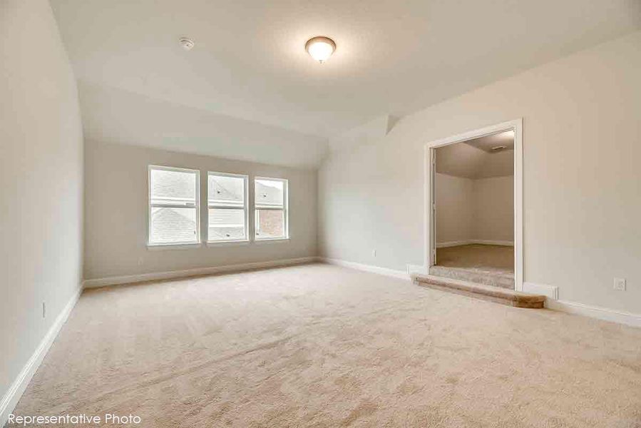 Representative unfurnished interior of a home built from the Fenestra by Grand Homes in Edgewater, Fate (Image 30). Representative unfurnished interior of a home built from the Fenestra by Grand Homes in Edgewater, Fate (Image 30).