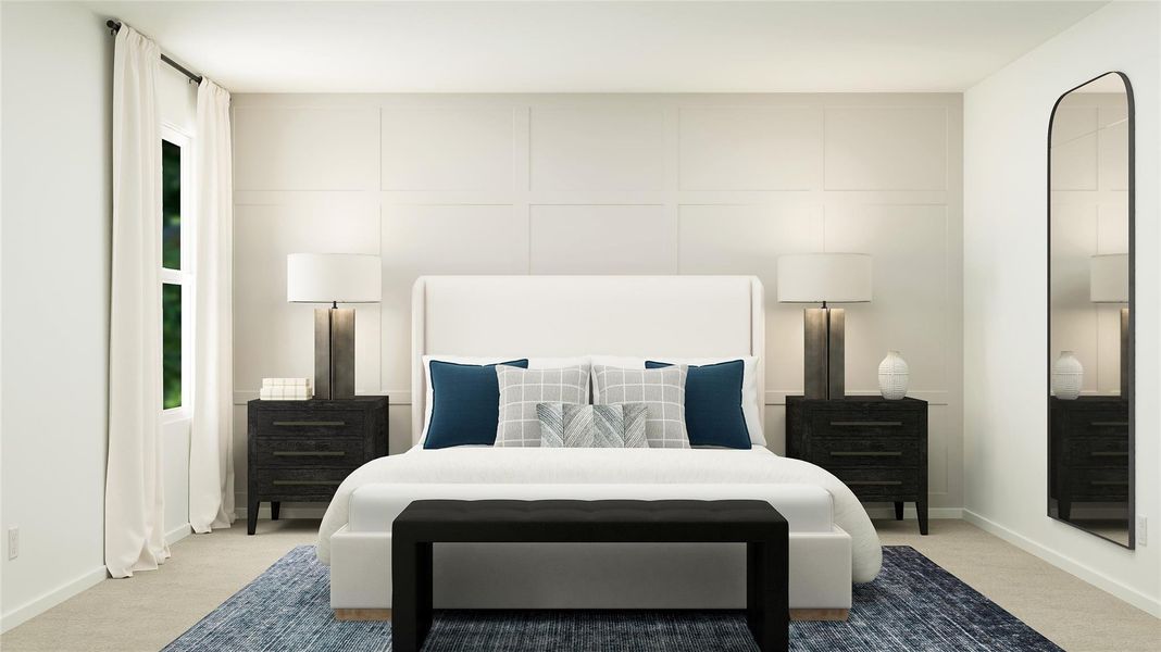 Furnished interior view inside a new home in Elm Creek: Cottage II Collection, Elgin (Image 11).