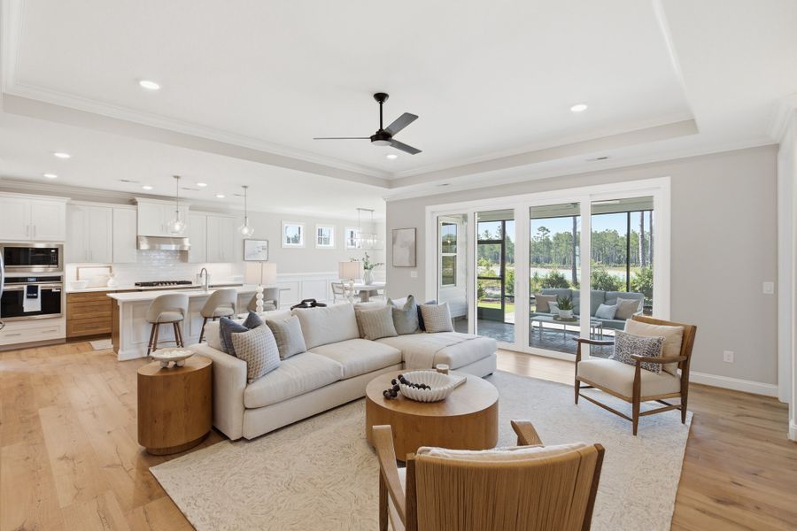 Representative furnished interior of a home built from the Lumina Island by Kent Homes in Terrapin, Leland (Image 123). Representative furnished interior of a home built from the Lumina Island by Kent Homes in Terrapin, Leland (Image 123).