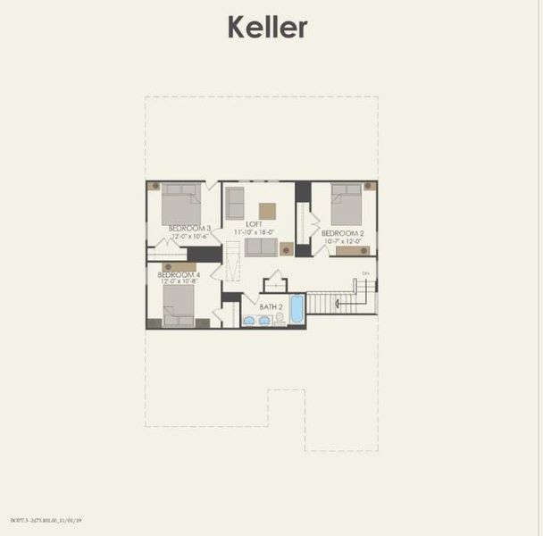 Pulte Homes, Keller floor plan