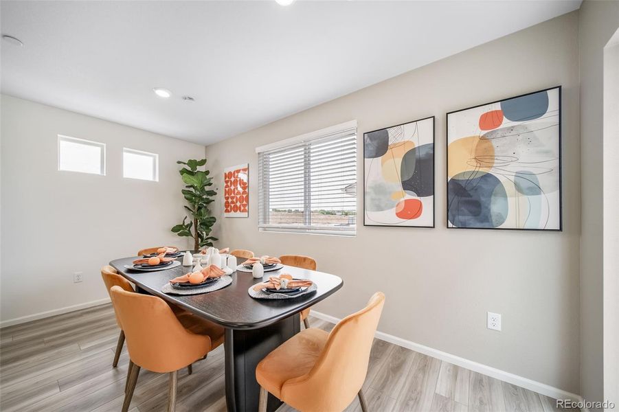 Furnished interior view inside a new home in Reunion, Commerce City (Image 17).