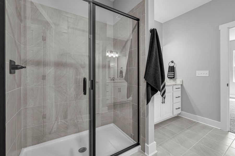 Furnished interior in a model home at The Village at Bonnie Oaks in Lebanon (Image 19).