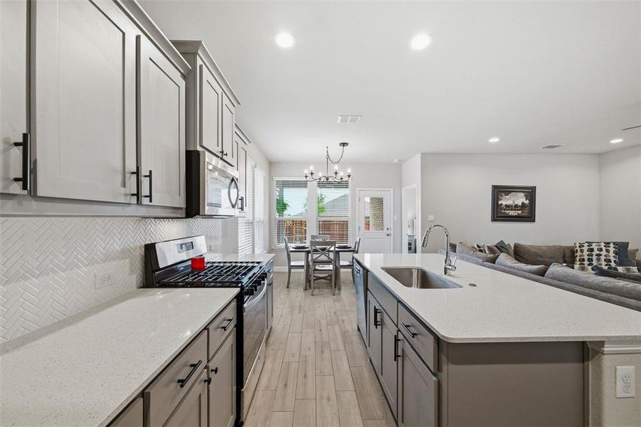 Furnished interior view inside a new home in , Cleburne (Image 13).