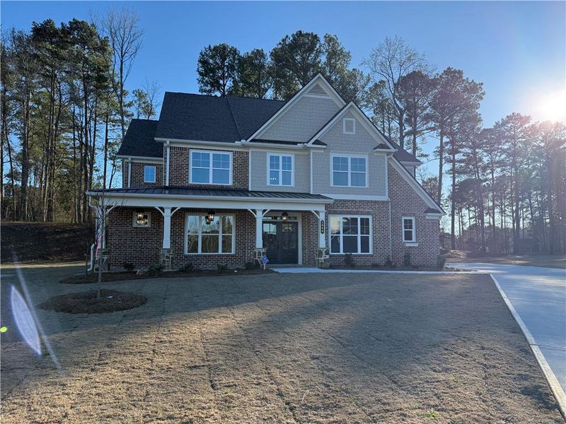 Front exterior of a new home in Ford Landing, Acworth, GA, highlighting curb appeal (Image 25).