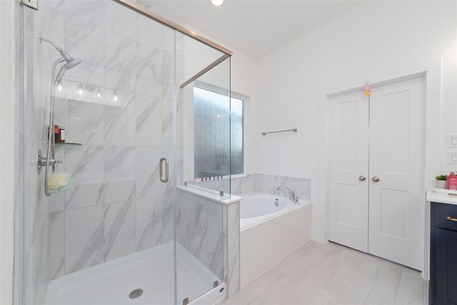 Furnished interior view inside a new home in Bridgeland 45's, Cypress (Image 17).