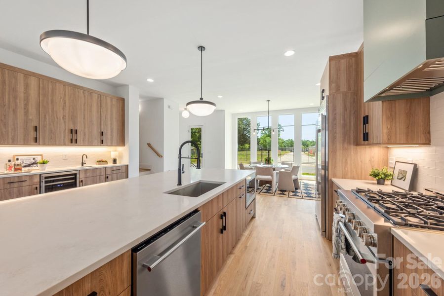 Furnished interior view inside a new home in , Charlotte (Image 12).