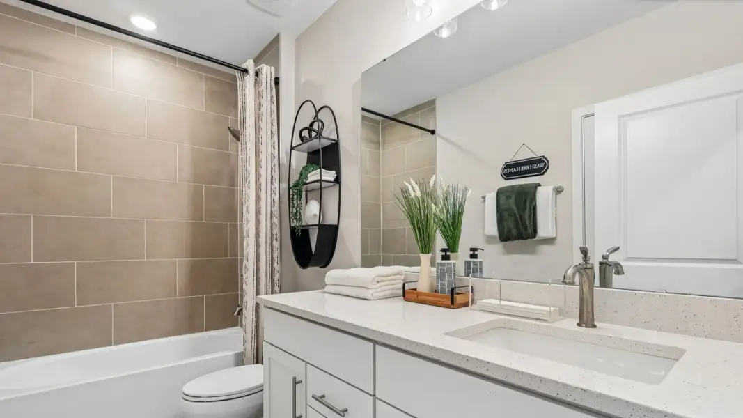 Flagler Floor Plan Secondary Bathroom by DRB Homes in Willowbrook North New Homes in Winter Haven Florida