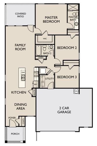 2D floor plan layout of this home in Willow Springs, Buda, TX (Image 3). 2D floor plan layout of this home in Willow Springs, Buda, TX (Image 3).