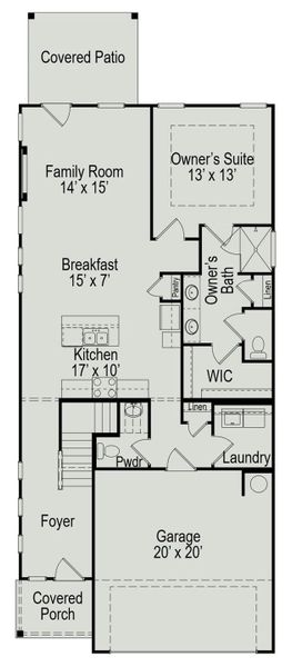 2D floor plan layout of this home in La Segarra, Pattison, TX (Image 3).